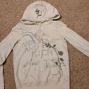 Abercrombie white sweatshirt SzS